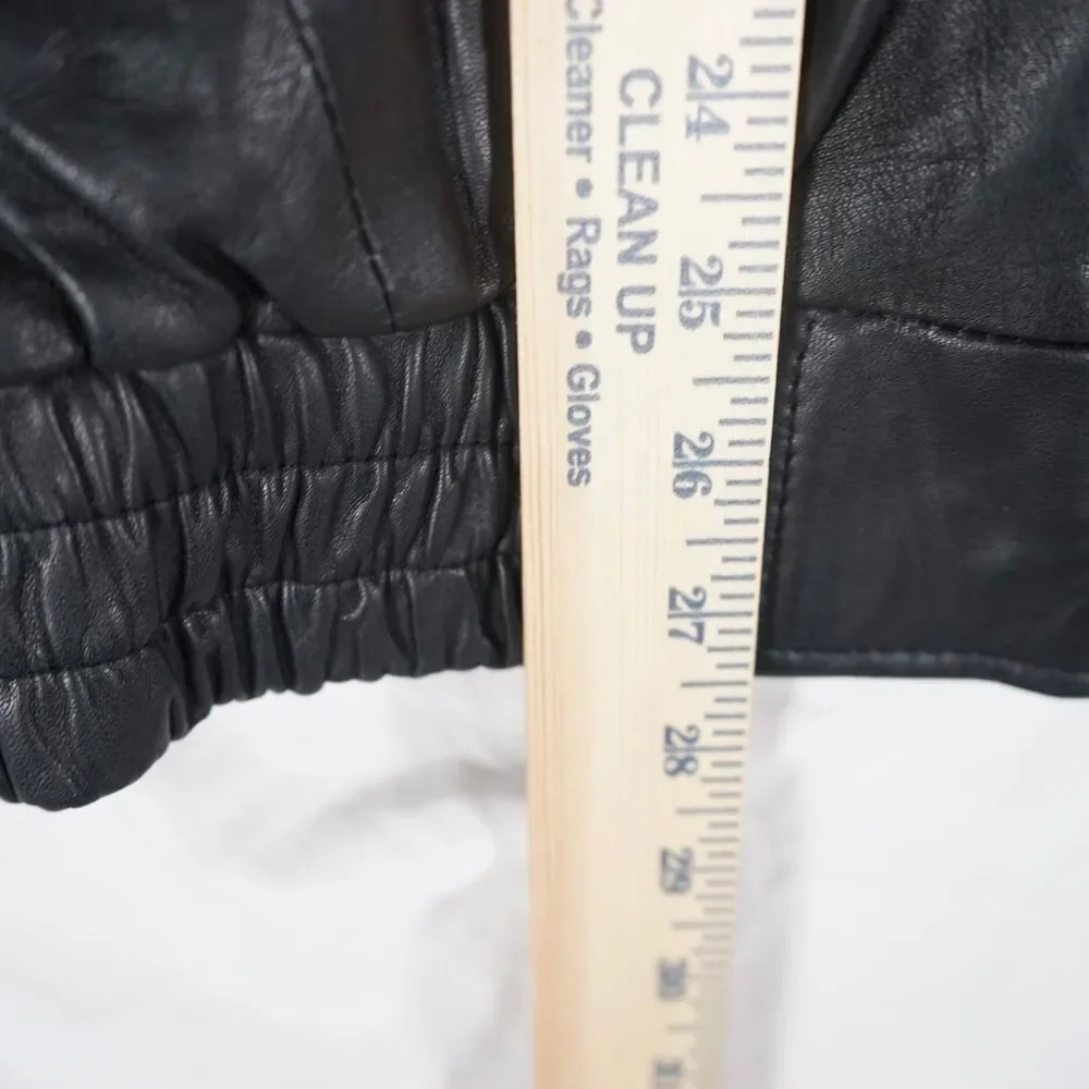 West Virginia College Leather Jacket Full Zip Maverick Jackets Rare Black 2XL